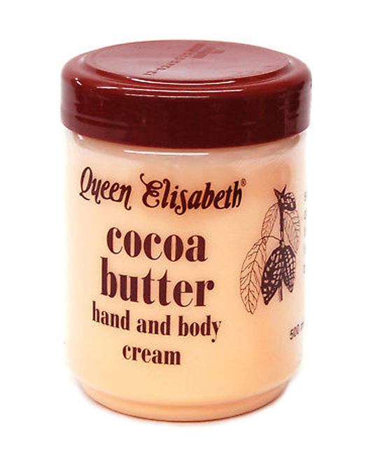 Queen Elisabeth Manteca de Cacao - Crema de Manos y Cuerpo 500 ml - Hidratación intensa para piel seca con tacto suave y no graso