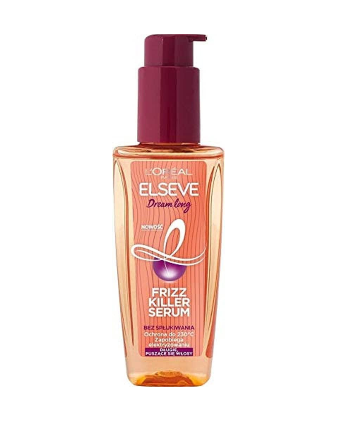 L’Oréal Paris Elseve Dream Long Frizz Serum Stop Frizz (100 ml) | Sérum sin aclarado antiencrespamiento con protección térmica