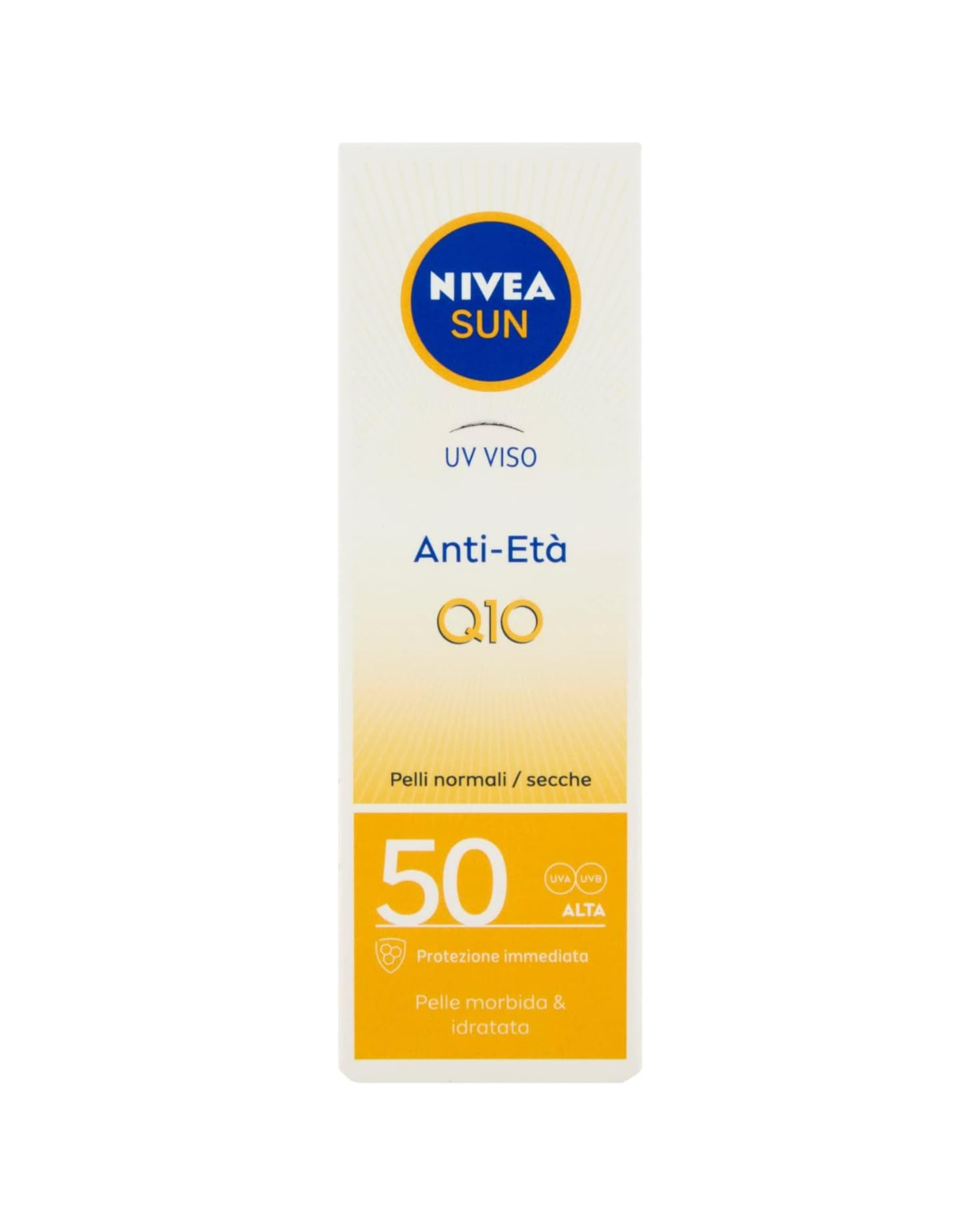 NIVEA SUN UV Face Protección Facial Antiedad y Antimanchas con Q10 FP50 Crema Solar Diaria 50 ml