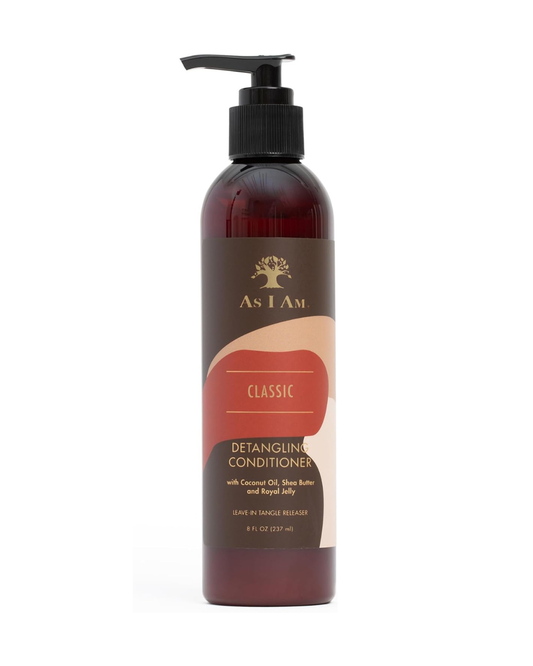As I Am Detangling Conditioner Leave-In Tangle Releaser (237 ml / 8 fl oz) | Spray acondicionador desenredante sin aclarado con coco, karité y jalea real