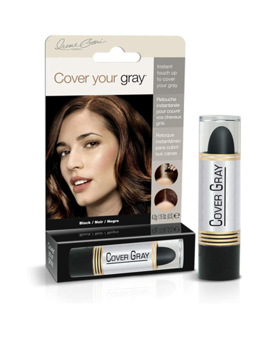 Cover Your Gray Instant Touch-Up Stick Negro - Corrector de canas y raíces de aplicación rápida