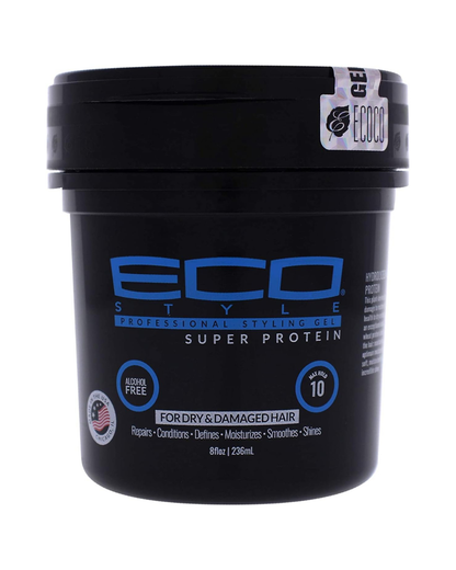 ECO Style Super Protein | Gel fijador con proteínas para definición, control del frizz y rizos con más estructura