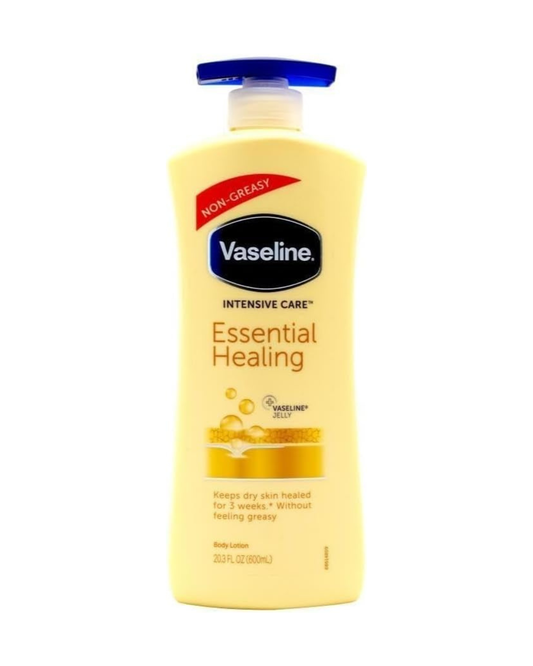 Vaseline Intensive Care Essential Healing Body Lotion 600 ml - Loción corporal hidratante para piel seca con absorción rápida