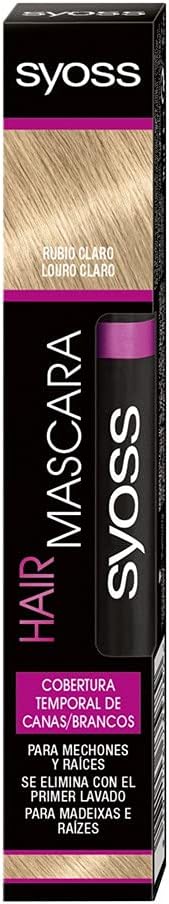 SYOSS Hair Mascara 16 ml – Cepillo Retoca Raíces & Mechones Canosos (Máscara de Coloración Temporal)