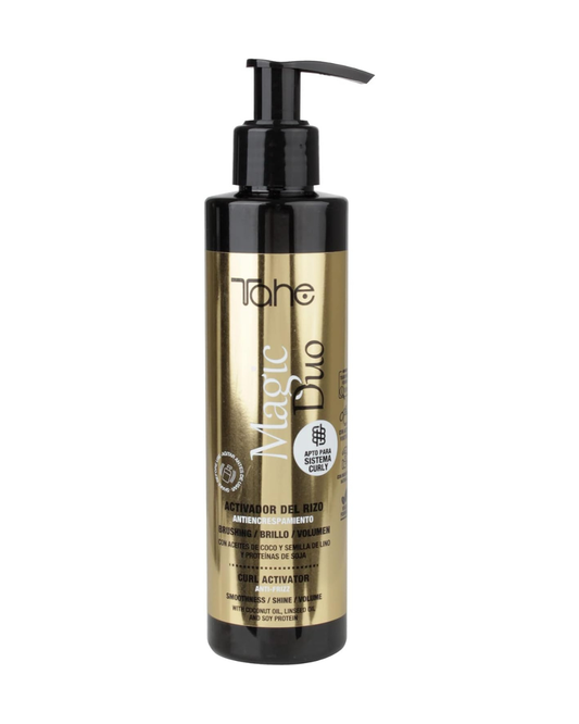 Tahe Magic Duo de doble función Activador del rizo/Alisado Antiencrespamiento, protección, nutrición y anti-frizz, 200 ml