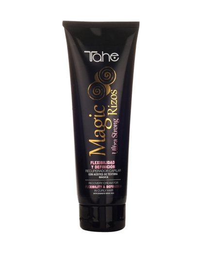 TAHE - Magic Rizos Crema Recuperadora de Rizos Fijación Ultra Strong 250 ml - Máxima Definición sin Aclarado hasta 48 h - Rizo Grueso y Rebelde