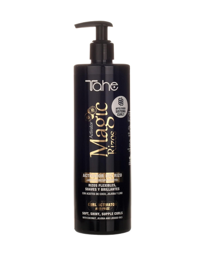 Tahe Magic Rizos Activador del rizo antiencrespamiento Activator apto para el Método Curly