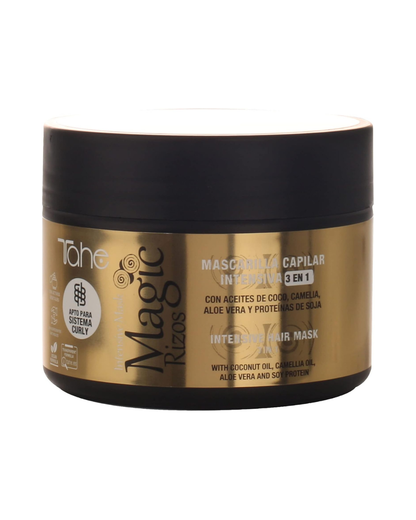 Tahe Magic Rizos Mascarilla capilar intensiva 3 en 1 Intensive Mask, Mascarilla - Acondicionador - Leave-in