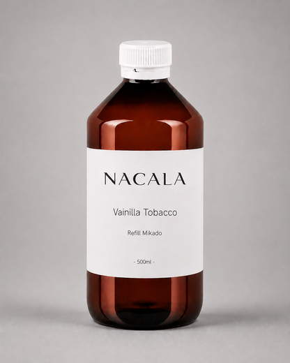 Ambientador NACALA - Vainilla Tobacco (Spray, Coche o Mikado) - Olor a Tabaco Especiado, Vainilla y Cacao - Fragancia de Lujo